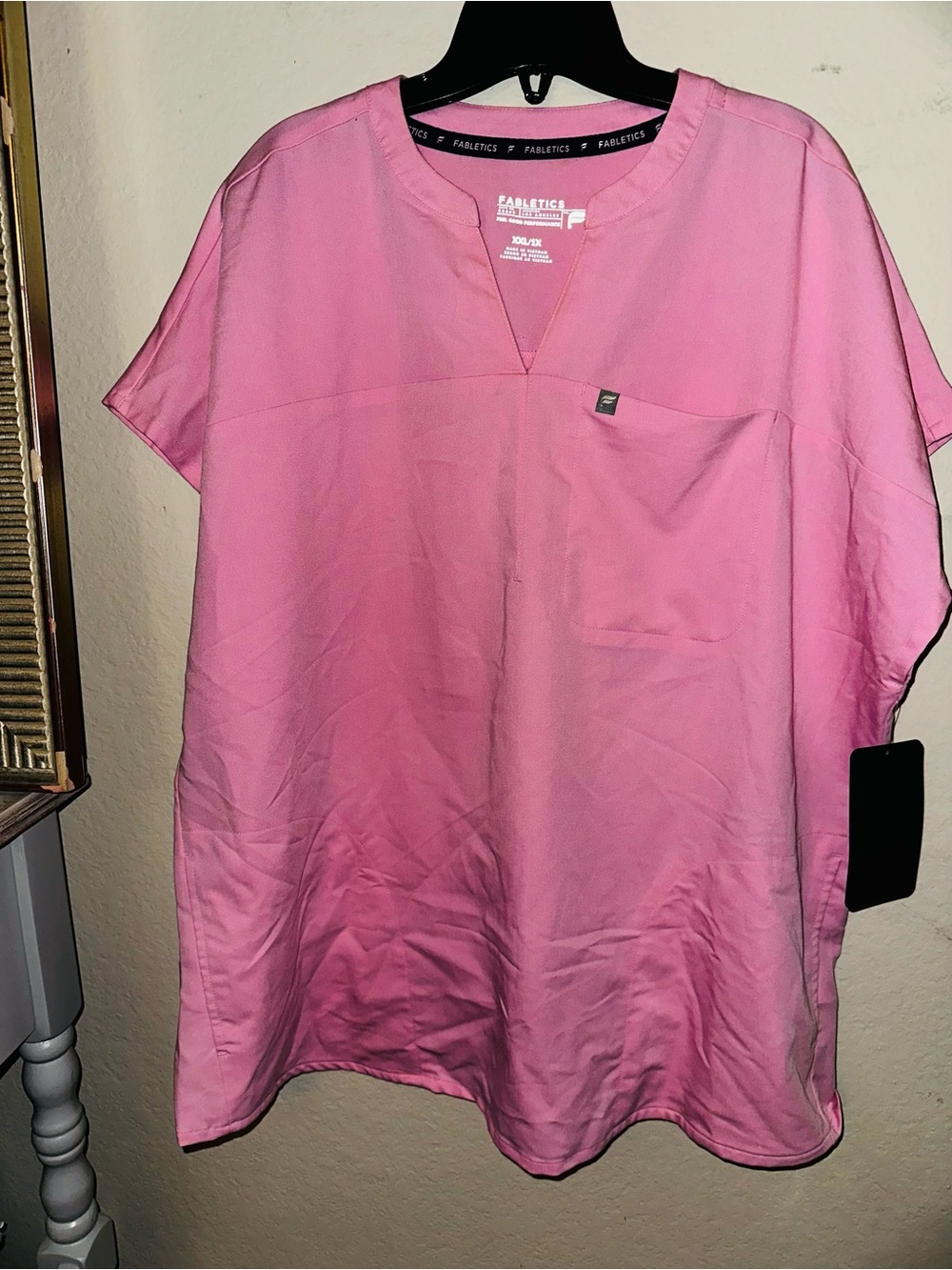 Fabletics bubblegum pink scrub top size XXL /1X